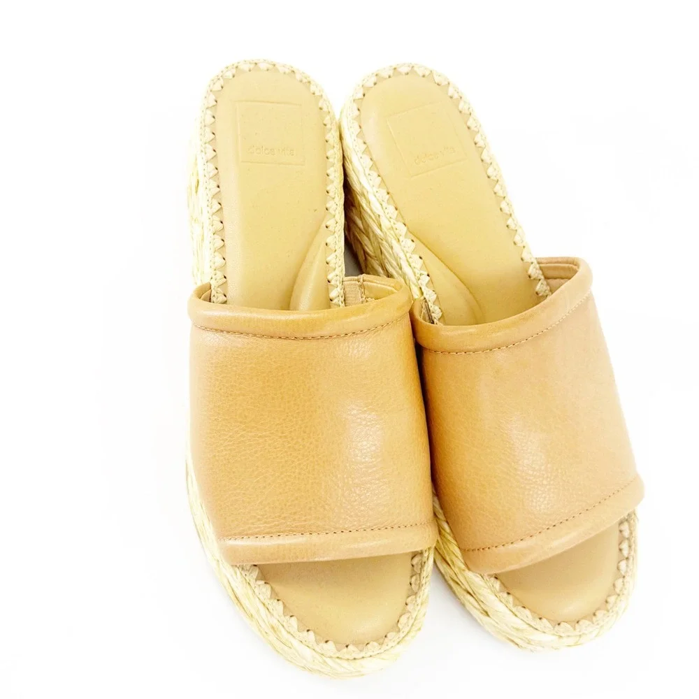 Dolce Vita raffia espadrille footbeds